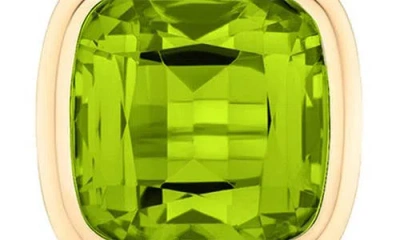 Goshwara Manhattan Cushion Cut Stud Earrings In Green