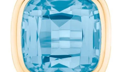 Goshwara Manhattan Cushion Cut Stud Earrings In Blue