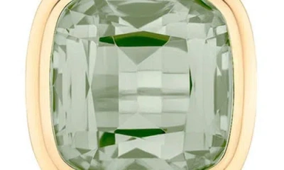 Goshwara Manhattan Cushion Cut Stud Earrings In Green