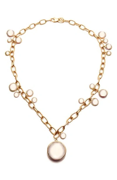 Goshwara Mischief Disc Pendant Necklace In Gold