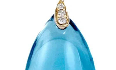 Goshwara Naught Cabochon Drop Earrings In Blue