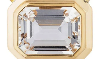 Goshwara Manhattan Emerald Cut Pendant Necklace In Gold