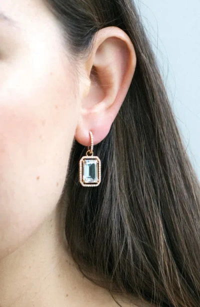 Goshwara Gossip Emerald Cut Drop Earrings In Gold