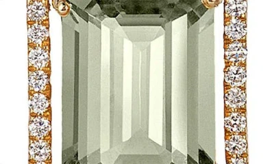 Goshwara Gossip Emerald Cut Drop Earrings In Gold