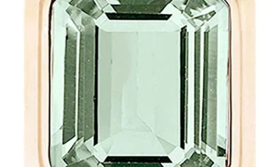 Goshwara Manhattan Emerald Cut Drop Earrings In Green