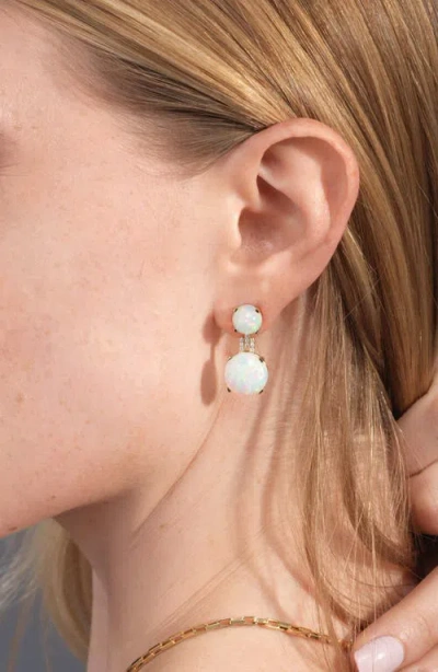 Goshwara Rock 'n' Roll Double Sphere Drop Earrings In Blue