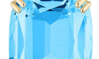 Goshwara Gossip Cushion Cut Stone Drop Earrings In Blue