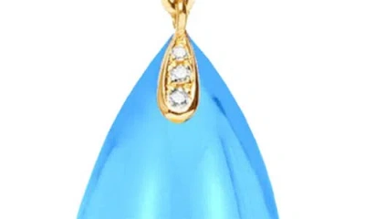 Goshwara Naughty Cabochon Drop Earrings In Blue