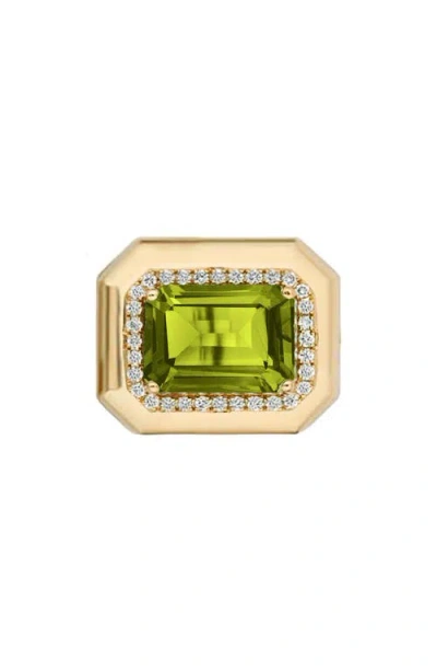 Goshwara Emerald Cut Ring In Green