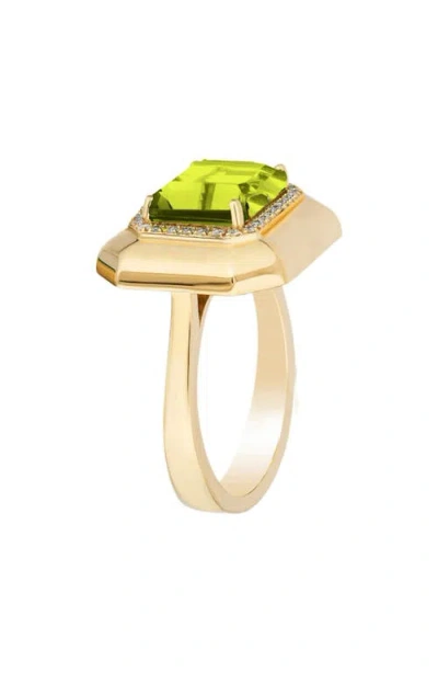 Goshwara Emerald Cut Ring In Green