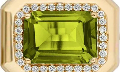 Goshwara Emerald Cut Ring In Green