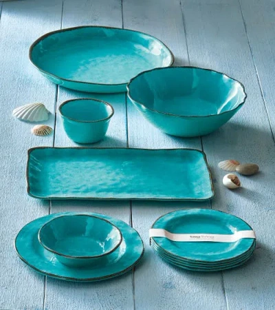 Tag Veranda Melamine Salad Plates Set Of Four Ocean Blue In Blue