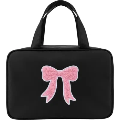 Bloc Bags The Perfect Case: Bow Cosmetics Bag In Black