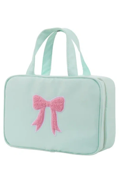 Bloc Bags The Perfect Case: Bow Cosmetics Bag In Green