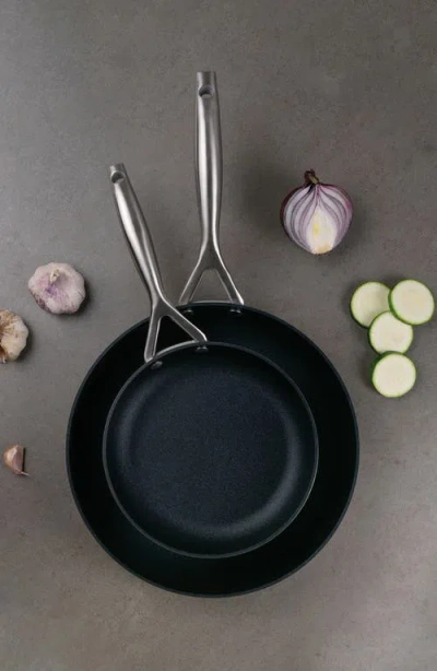 Scanpan Cs+ 2-piece Fry Pan Set In Silver