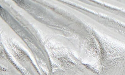 Mansur Gavriel Ruched Ballerina Flats Silver In Multi