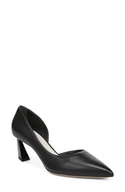 Sarto By Franco Sarto Tawny Pointed Toe Half D'orsay Pump In Black