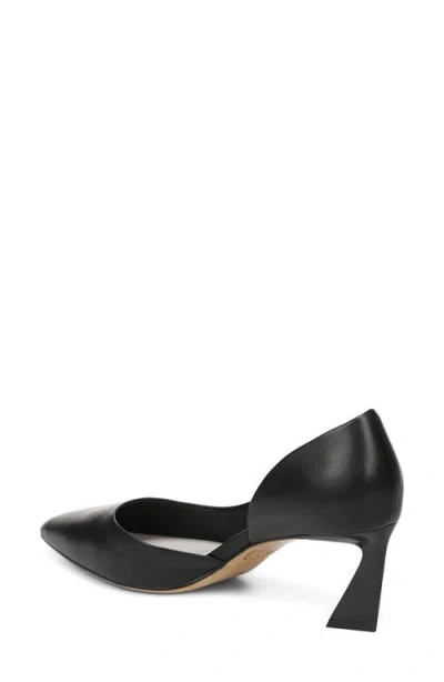 Sarto By Franco Sarto Tawny Pointed Toe Half D'orsay Pump In Black