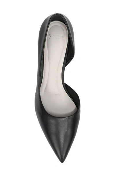 Sarto By Franco Sarto Tawny Pointed Toe Half D'orsay Pump In Black