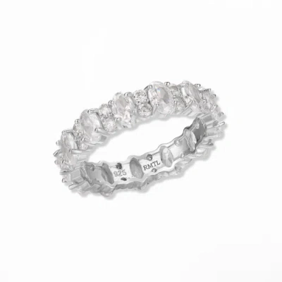 Rachelment Noir Ring In Silver