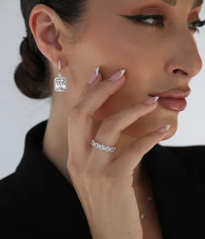 Rachelment Noir Ring In Silver