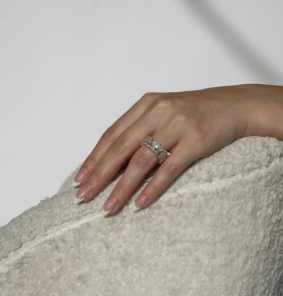 Rachelment Baguette Ring In Gold