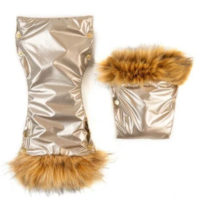 Cover Baby Llc Premium Handmuff Gloves With Wool In Gold