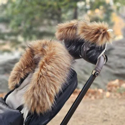 Cover Baby Llc Premium Handmuff Gloves With Wool In Gray