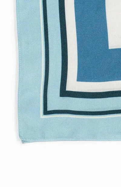 Bond & Grace Awakening Art Scarf In Blue