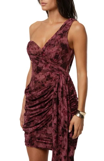 Jluxlabel Soirée Asymmetric Minidress In Multi