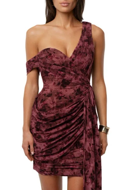 Jluxlabel Soirée Asymmetric Minidress In Multi