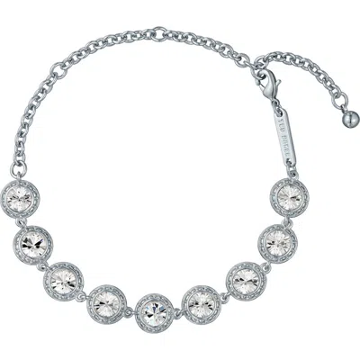 Ted Baker Solace Solitaire Sparkle Crystal Bracelet In Silver