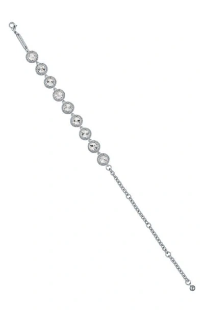 Ted Baker Solace Solitaire Sparkle Crystal Bracelet In Silver