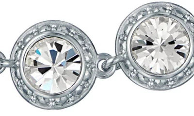 Ted Baker Solace Solitaire Sparkle Crystal Bracelet In Silver