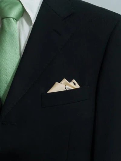 Lost Pattern Nyc "lost Cherries" Silk Pocket Square In Neutral