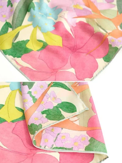 Lost Pattern Nyc "lost Cherries" Silk Pocket Square In Multi