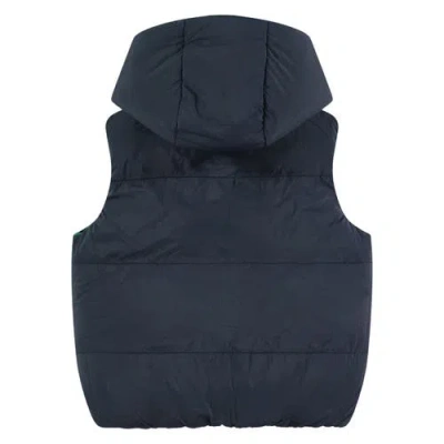 Stains And Stories By Babyface Reversible Puffer Hooded Vest In Multi