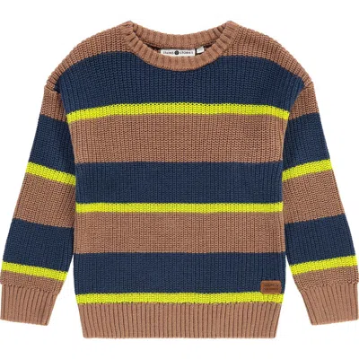Stains And Stories By Babyface Multi-stripe Knit Sweater In Multi