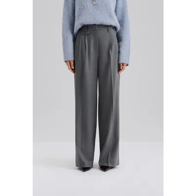Malina Yana Tailored Wide Pants In Gray