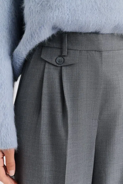 Malina Yana Tailored Wide Pants In Gray