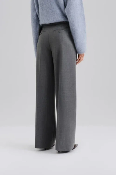 Malina Yana Tailored Wide Pants In Gray