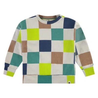 Stains And Stories By Babyface Multi-color Check Sweatshirt In Multi