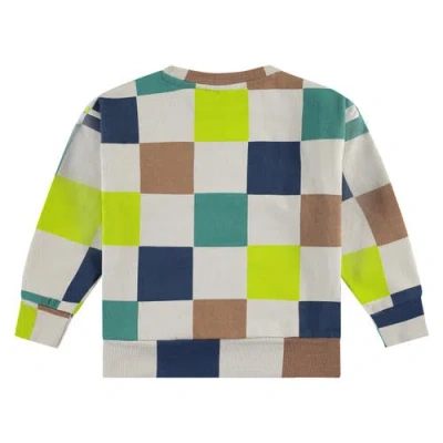 Stains And Stories By Babyface Multi-color Check Sweatshirt In Multi
