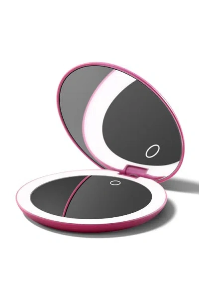 Fancii Taylor Led Compact Mirror In Pink