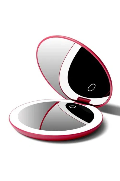 Fancii Taylor Led Compact Mirror In Red