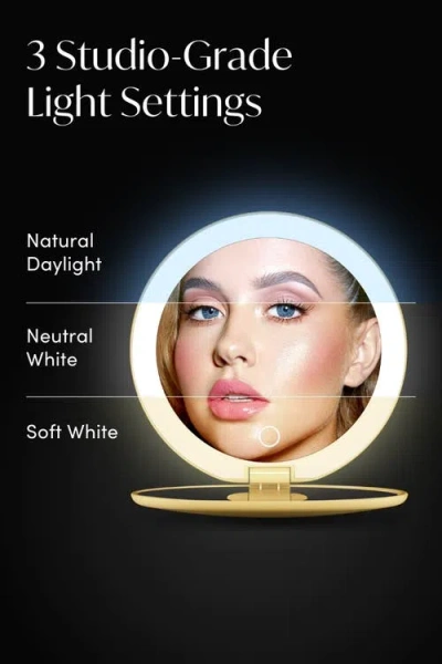 Fancii Taylor Led Compact Mirror In Yellow