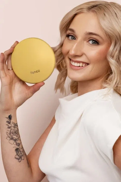 Fancii Taylor Led Compact Mirror In Yellow