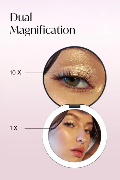 Fancii Taylor Led Compact Mirror In Black