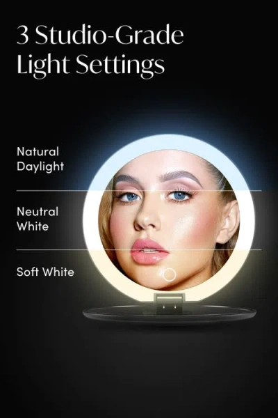 Fancii Taylor Led Compact Mirror In Black