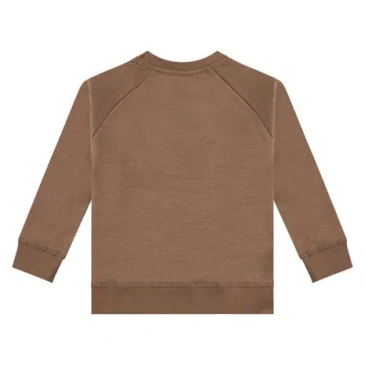 Stains And Stories By Babyface Raised Vinyl Dj Graphic Sweatshirt In Brown